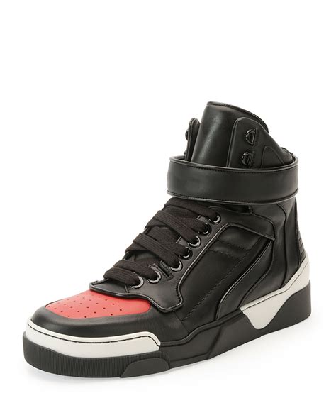 givenchy black leather high tops tyson women|Givenchy Tyson Cap.